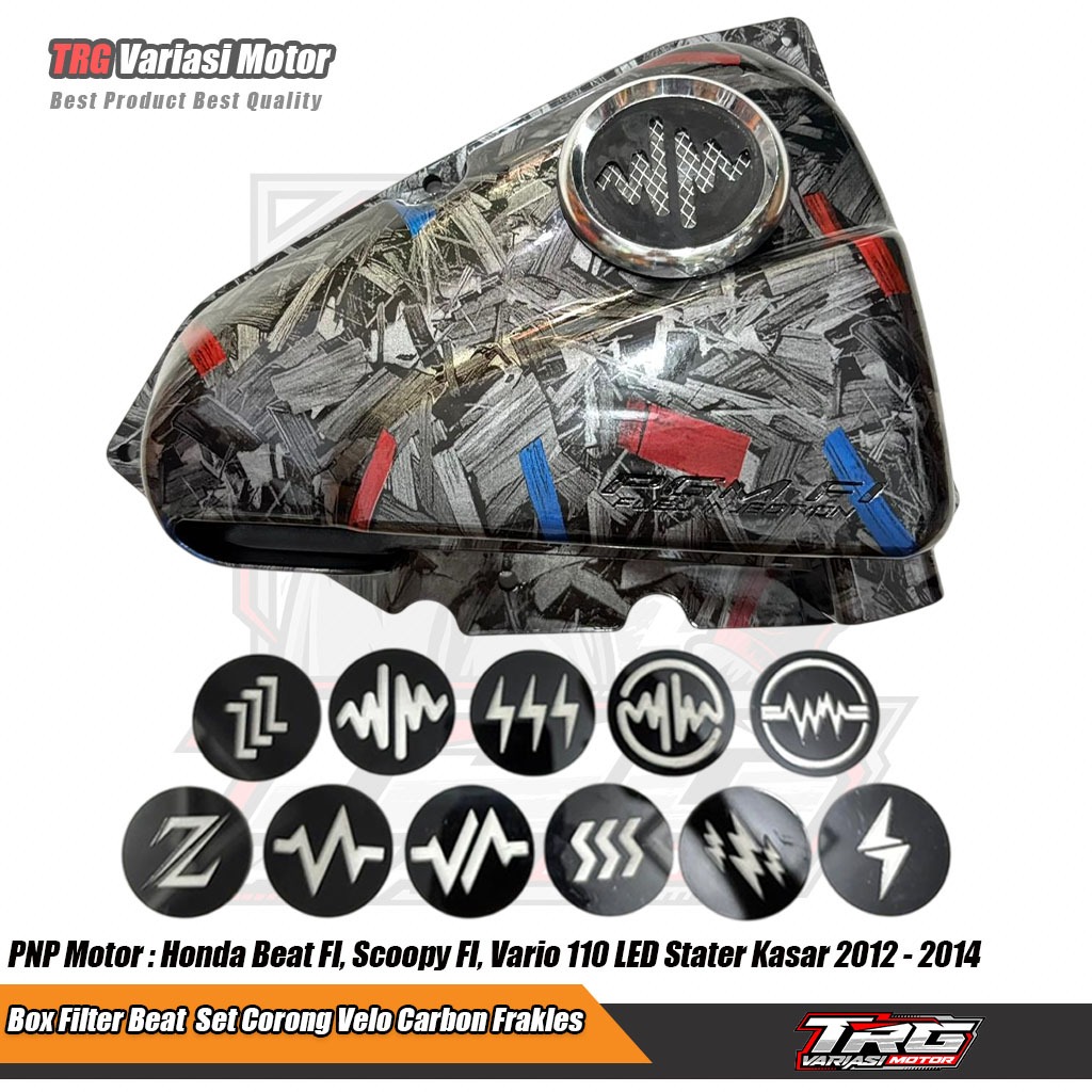 Box Filter Beat FI Carbon Forget Frakles 3 Warna Set Corong Velo Akrilik Tutup Box Filter Beat Scoop