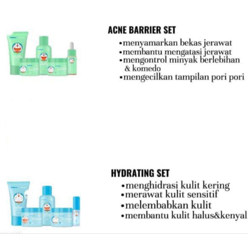 BIOAQUA DORAEMON SKINCARE SET