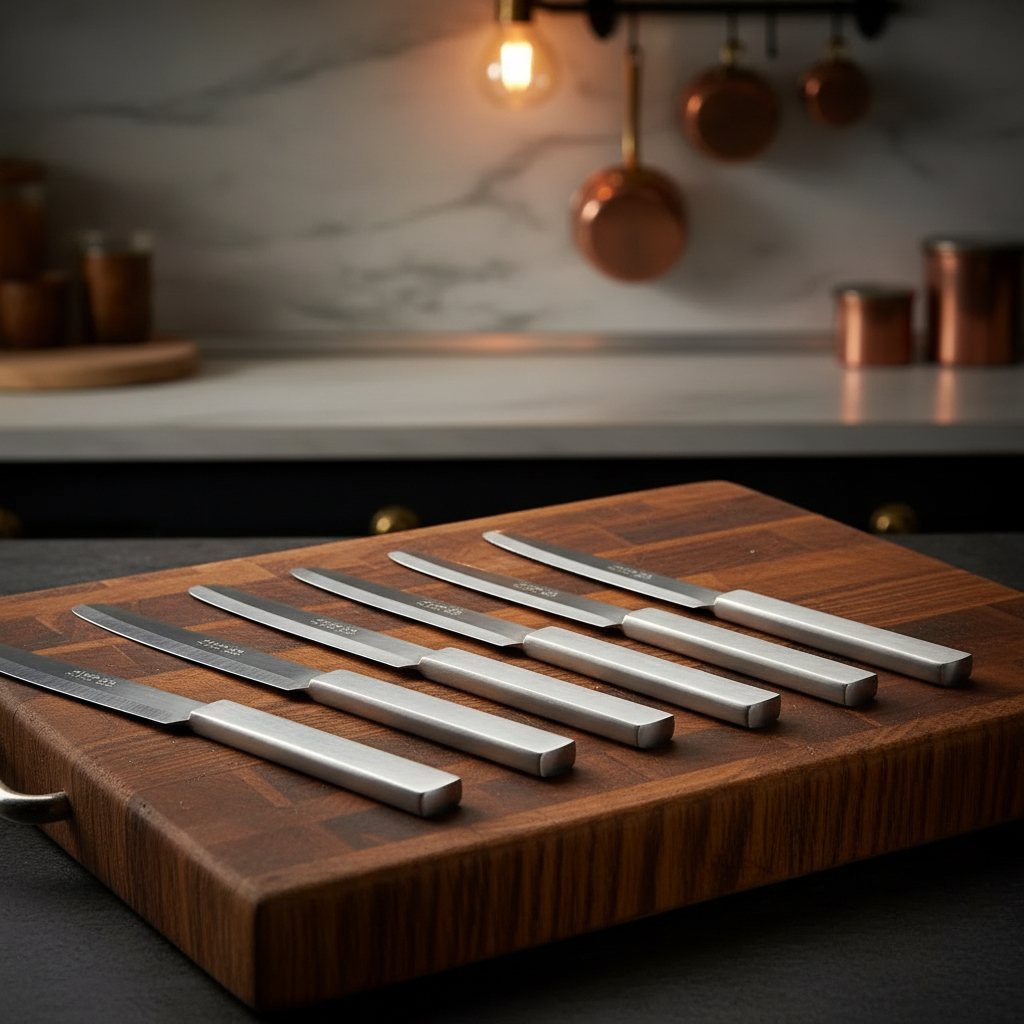 Set Pisau Dapur Stainless Steel 5 PCS 30 cm – Tajam, Kuat & Multifungsi