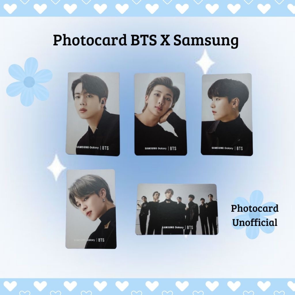 Photocard BTS X Samsung Unofficial Take All - Kartu Foto Resmi BTS X Samsung untuk Penggemar