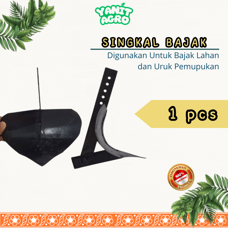 Singkal Bajak Double Pertanian Manual Pembalik Tanah Berpasir
