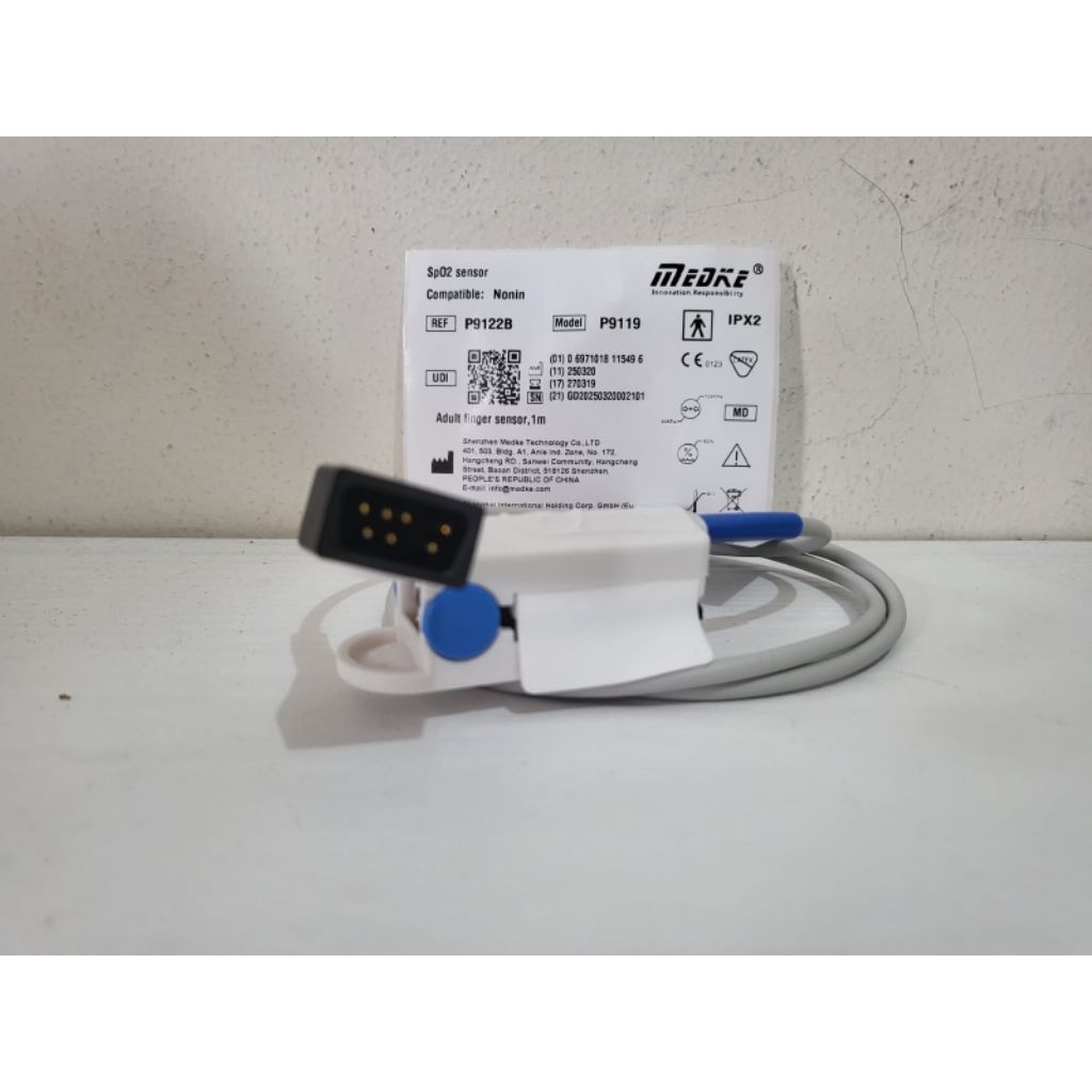 P9122B Spo2 Sensor Nonin Dewasa finger 1 Meter