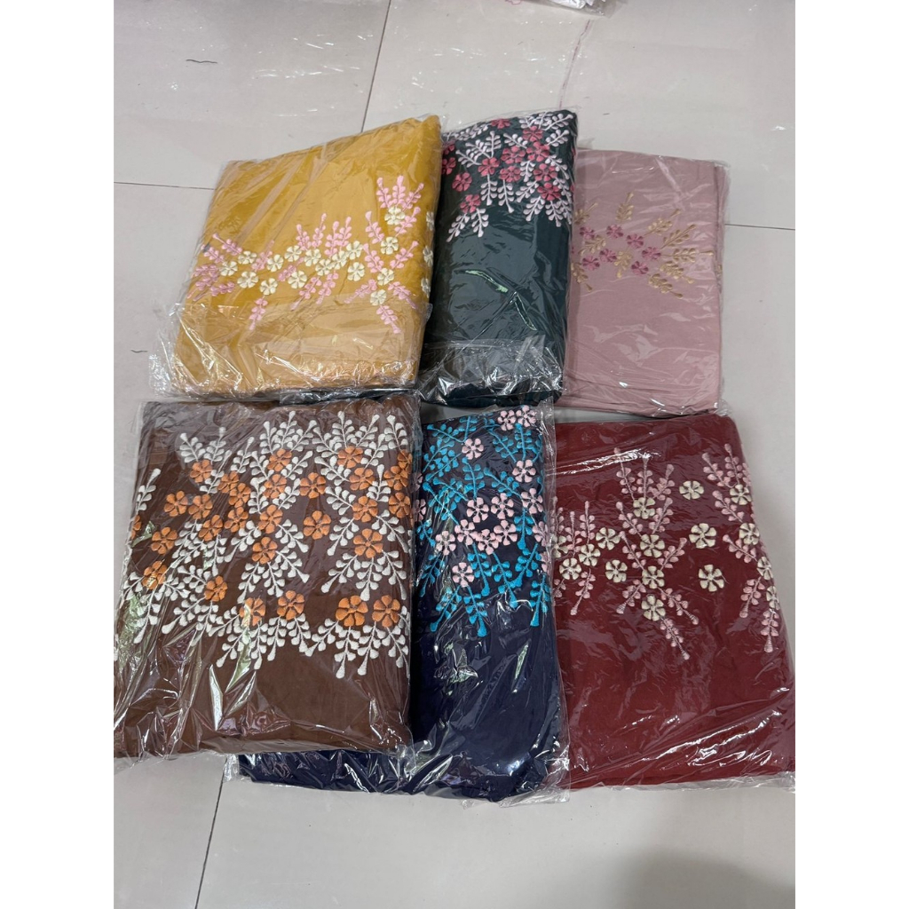 Mukena Terusan Layer Bahan Rayon Twill Premium Kombinasi Bordir