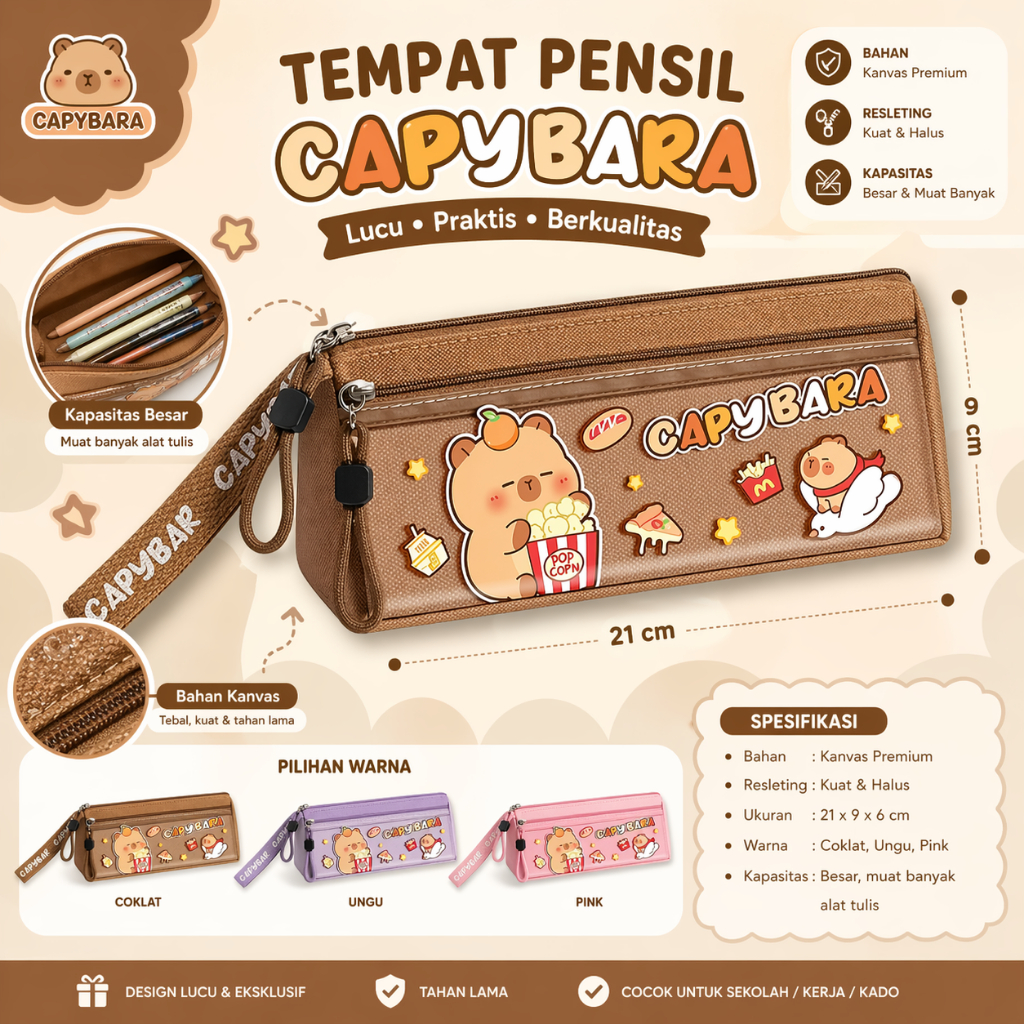 Tepak Pensil Anak Perempuan & Laki-Laki  Murah