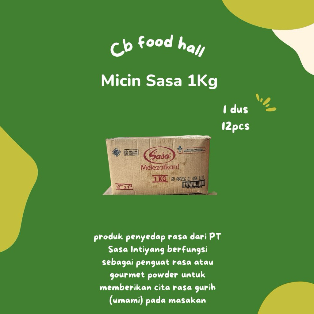 MICIN SASA 1KG KEMASAN DUS