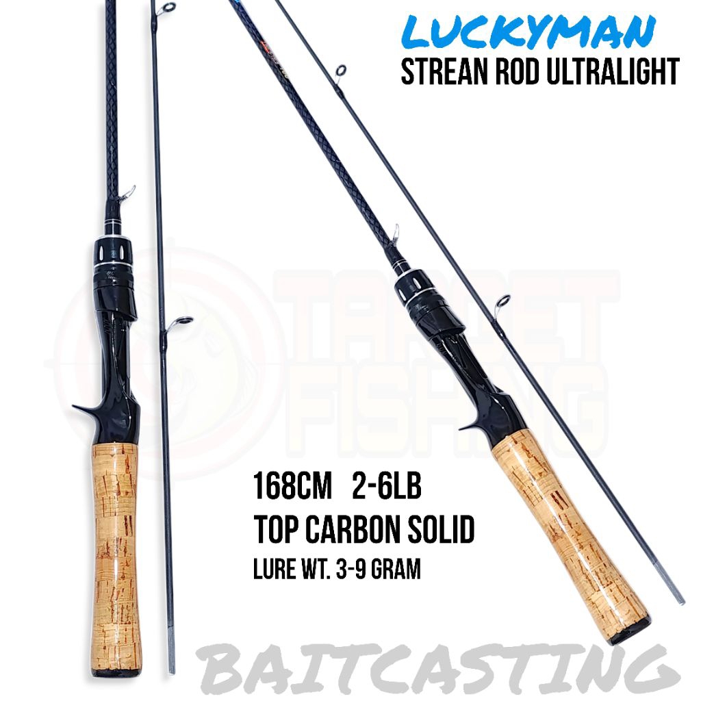 Stream Rod BC 2-6lb UL Carbon Solid 168cm - Joran Baitcasting Luckyman