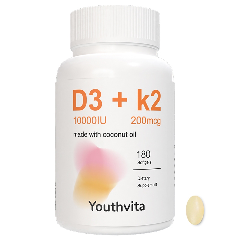 Youthvita vitamin d3 k2 10000iu suplemen, 90 Softgels