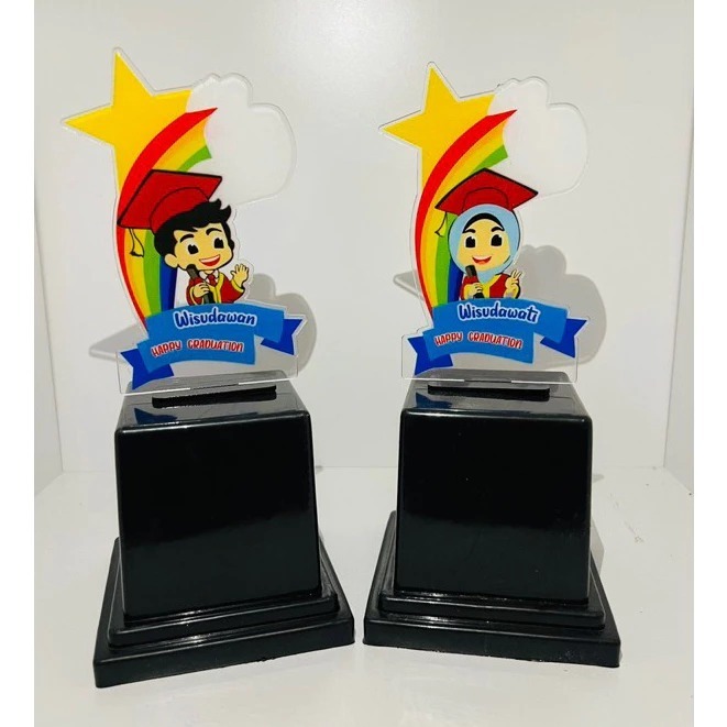 Penghargaan Piala Wisuda TK Piala Wisuda Anak anak Custom Plakat Wisuda Anak TK