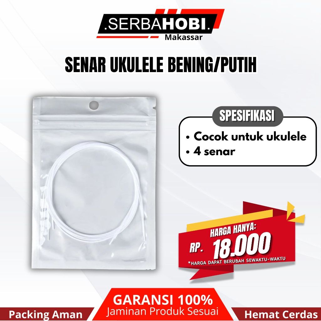 SENAR GITAR UKULELE 4 SENAR PUTIH / SENAR UKULELE MURAH