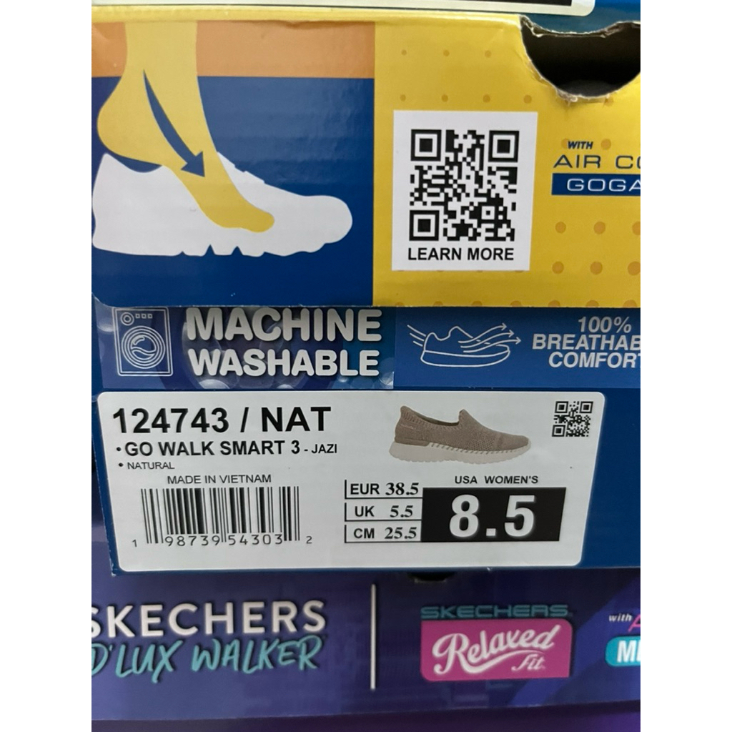 Skechers slip on wanita taupe 36 37.5 38 38.5