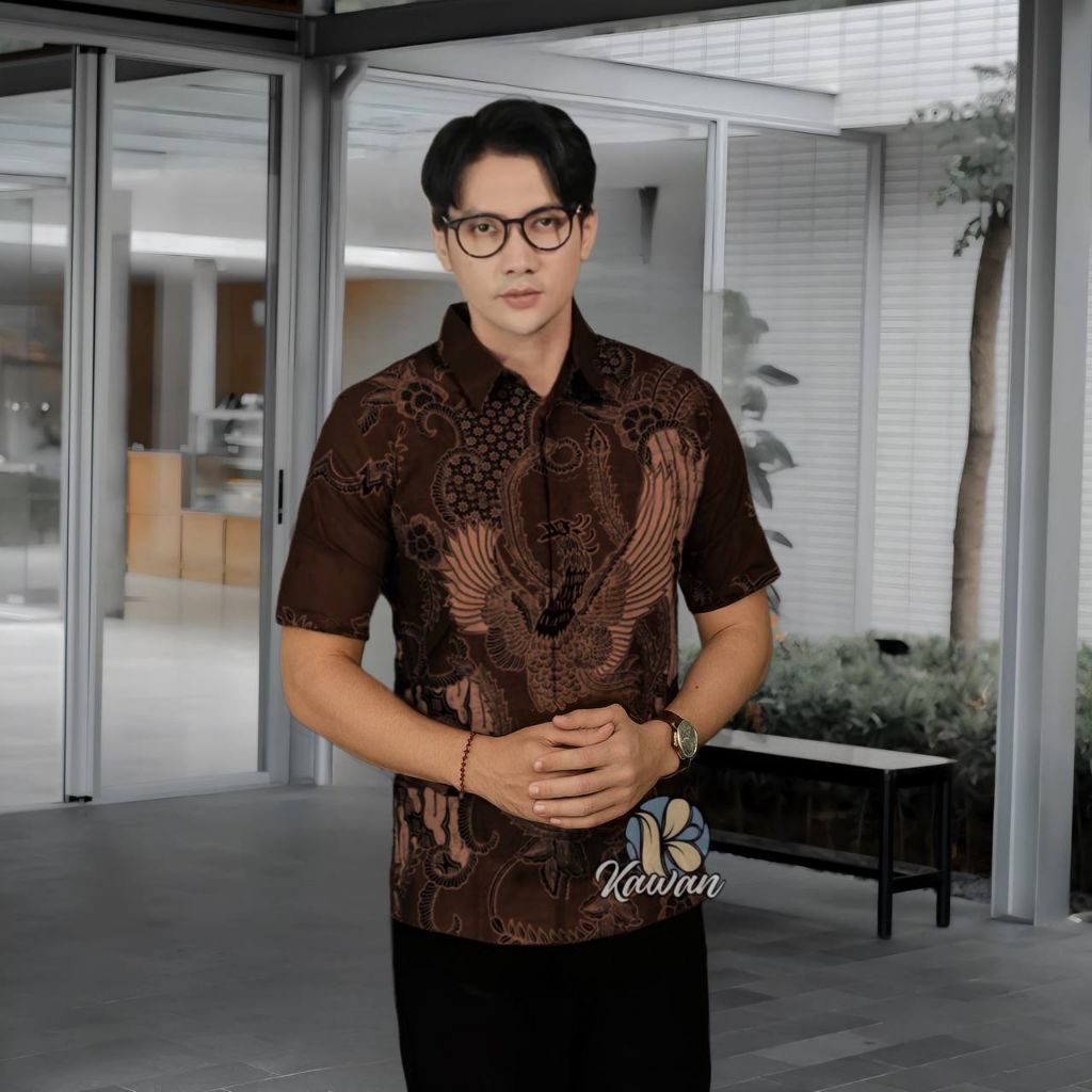 BATIK MAHOGANY Kemeja Pria Hajatan Formal Terbaru