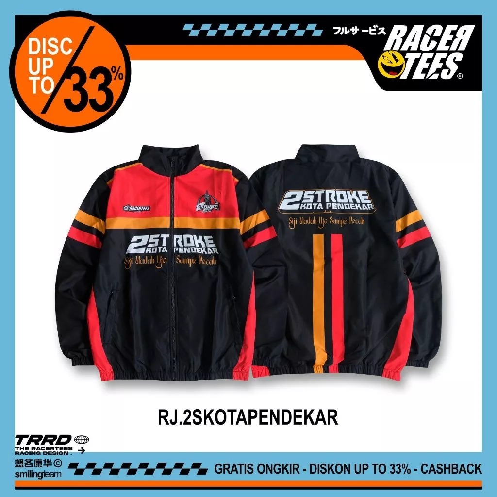 Jaket Tracktop RACERTEES x Two Stroke Kota Pendekar