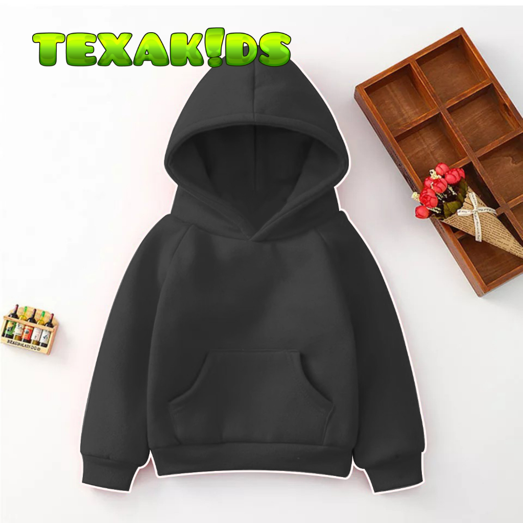 Jaket Hoodie Zipper Anak Polos Unisex