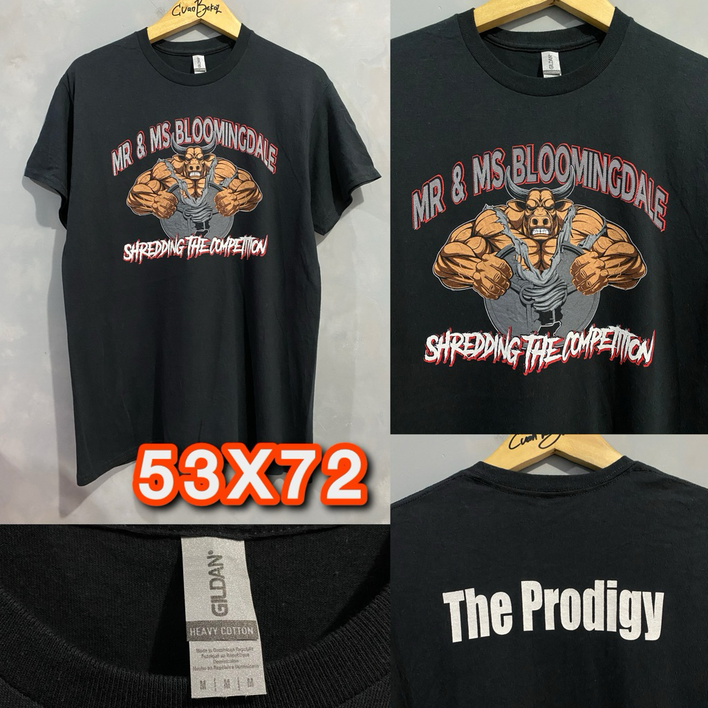 Kaos Gildan Heavy Cotton Black Mr & Ms Bloomingdale Second Original