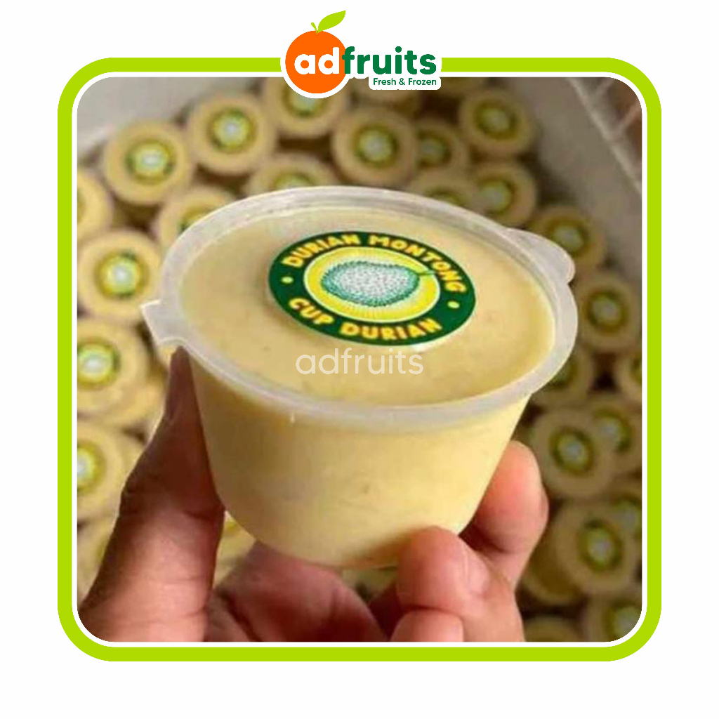 Durian Cup Montong - 100% Daging Buah Asli & Creamy
