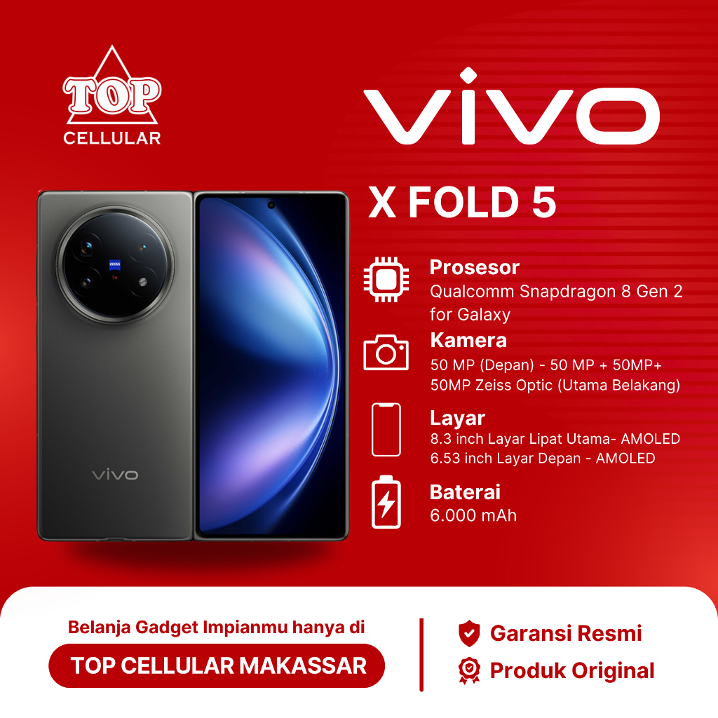 VIVO X FOLD 5 GARANSI RESMI [16/512]