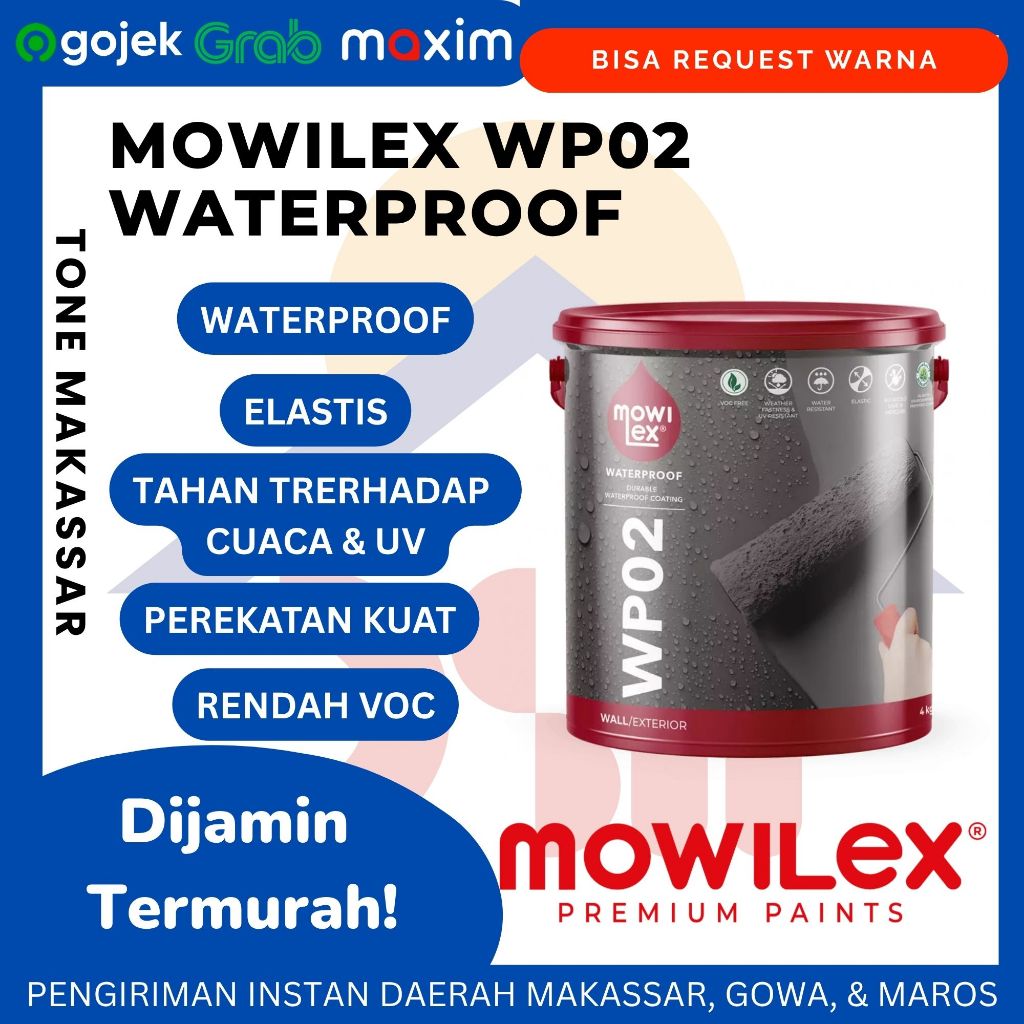 Cat Tembok Eksterior Anti Bocor MOWILEX WP02 20 kg