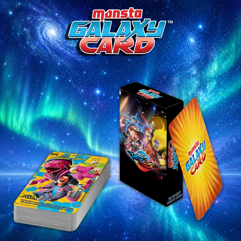 KARTU KOLEKSI VIRAL MONSTA GALAXY CARD PEK FIESTA LIMITED EDITION UNOFFICIAL