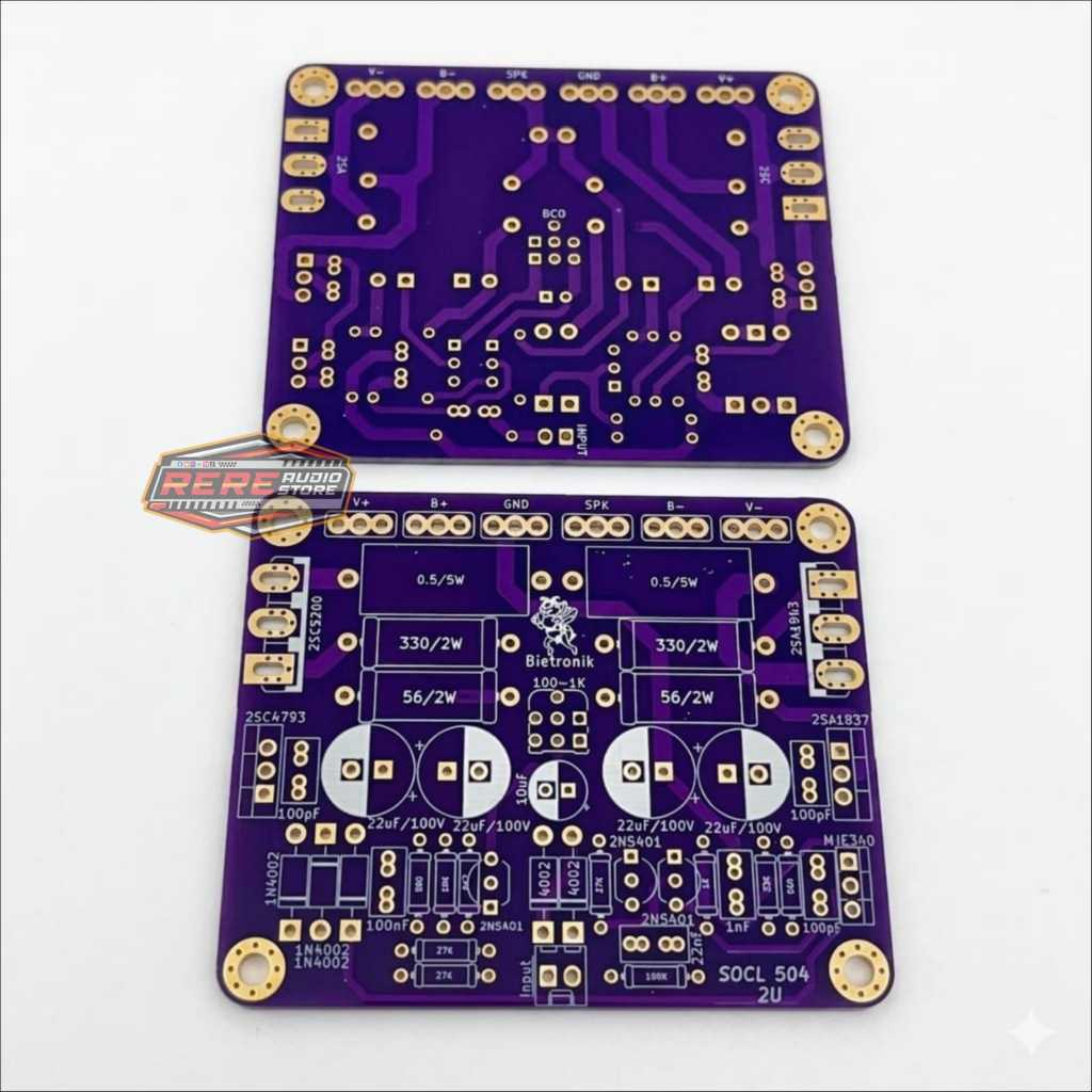 PCB SOCL 504 TEF 2U Double Layer FR4 Fiber