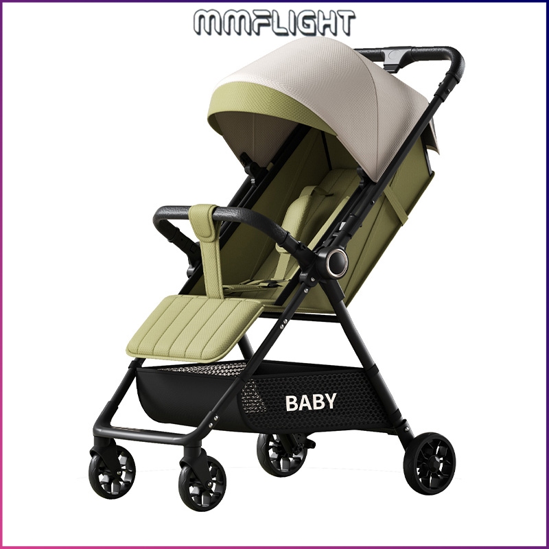 Mmflight Stroller Bayi Kereta Dorong Bayi Lipat Traveling Dapat Dilipat(Bisa Duduk Dan Berbaring)