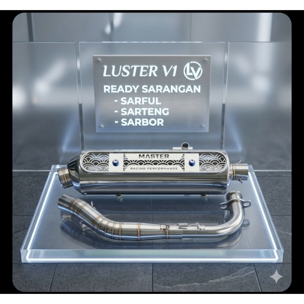 Knalpot standar racing ala arm luster stenlis INLET 38MM untuk beat vario scoopy nmax aerox mio Orig