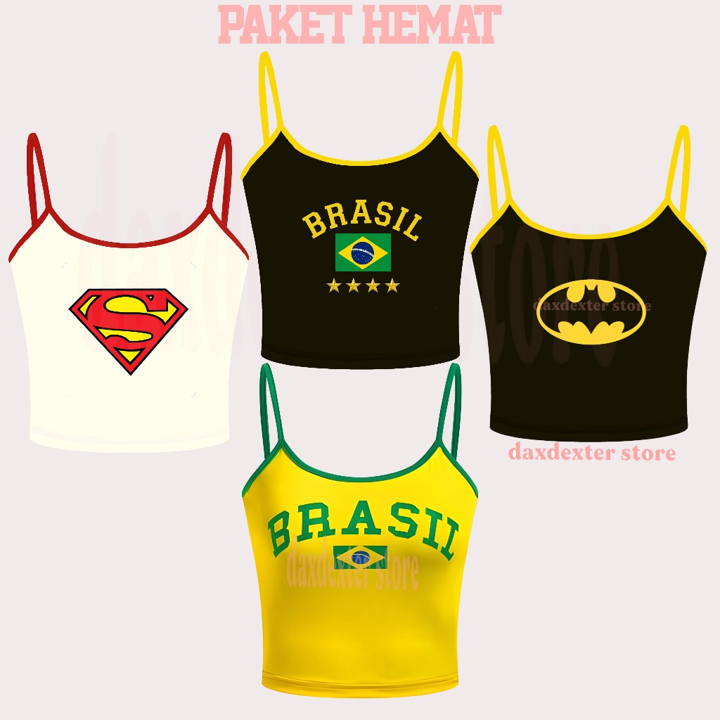 Tanktop tali two tone y2k ringer tee