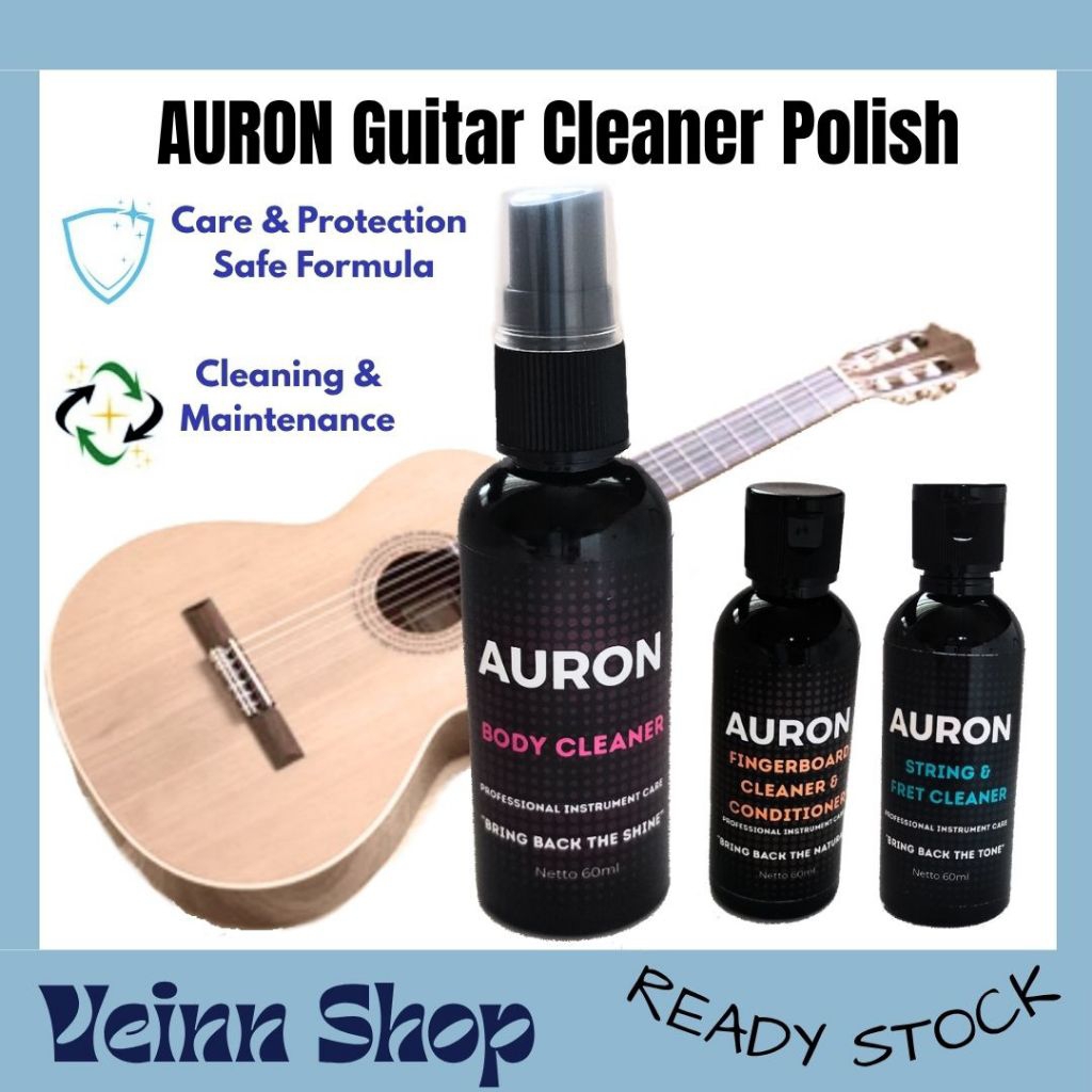 Auron Pembersih Gitar Senar Gitar Fretboard Fingerboard Pembersih Body Gitar Cairan Pembersih Fretbo