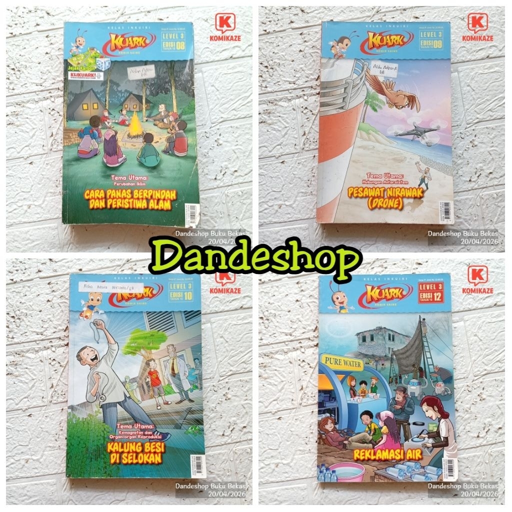 KUARK Level 3 Komik Sains Kelas Inkuiri - Majalah Anak Bekas Preloved