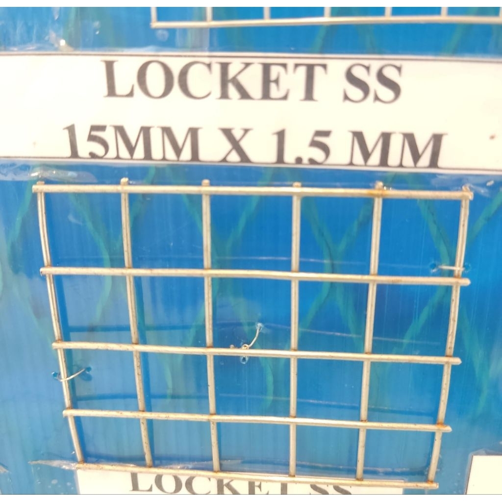 Kawat loket stainless ss304  lobang 15mm x15mm tebal 1,5mm- kawat loket lubang/wiremesh kotak