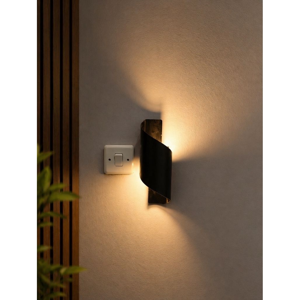Lampu Tidur Dinding Paralon PNP Minimalis Modern 25 cm LED Warm White Estetik Lampu Hias Kamar Ruang