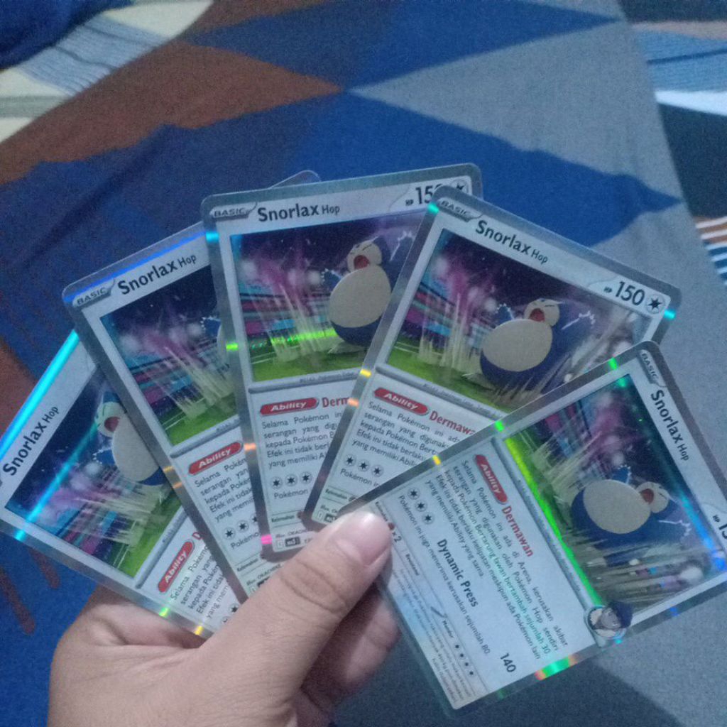 Pokemon Holo Indo Snorlax hop