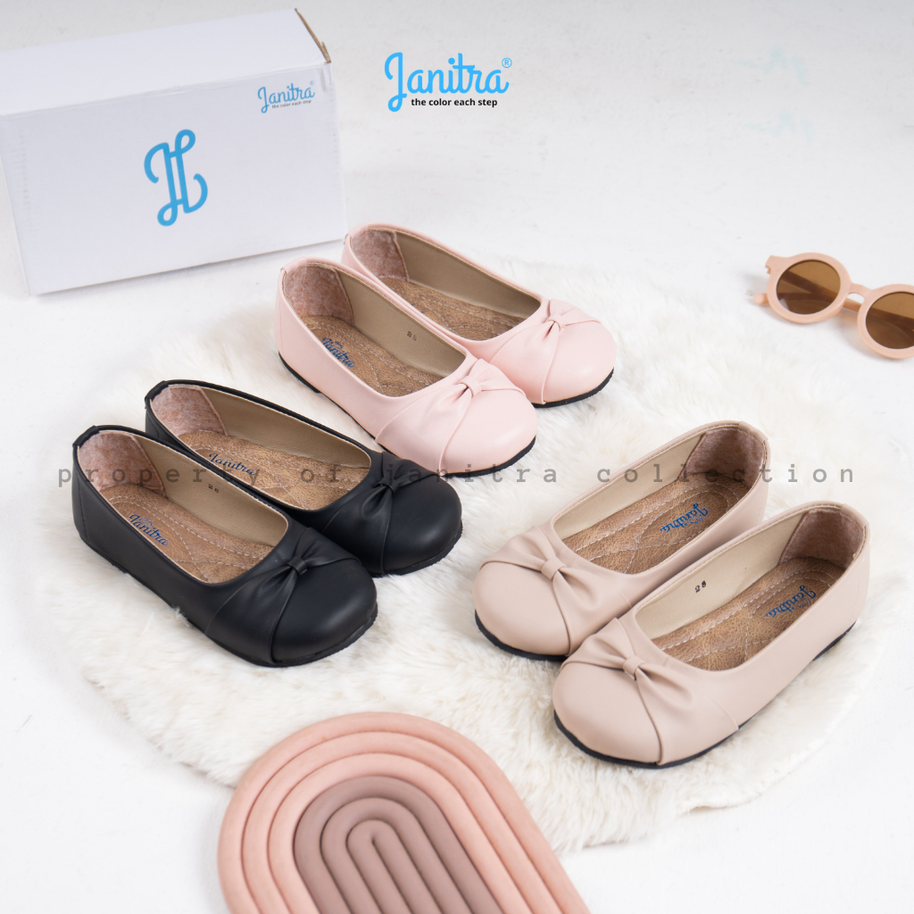 janitra sepatu balet anak balita perempuan flatshoes anak 18-35 AMARA sol karet