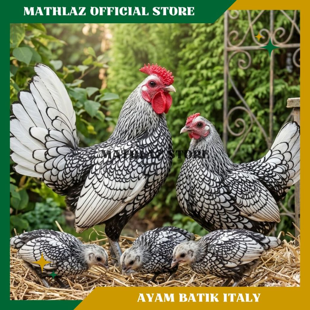 Indukan Ayam Batik Italy | Ayam Hias Batik Itali & Batik Kanada Berkualitas