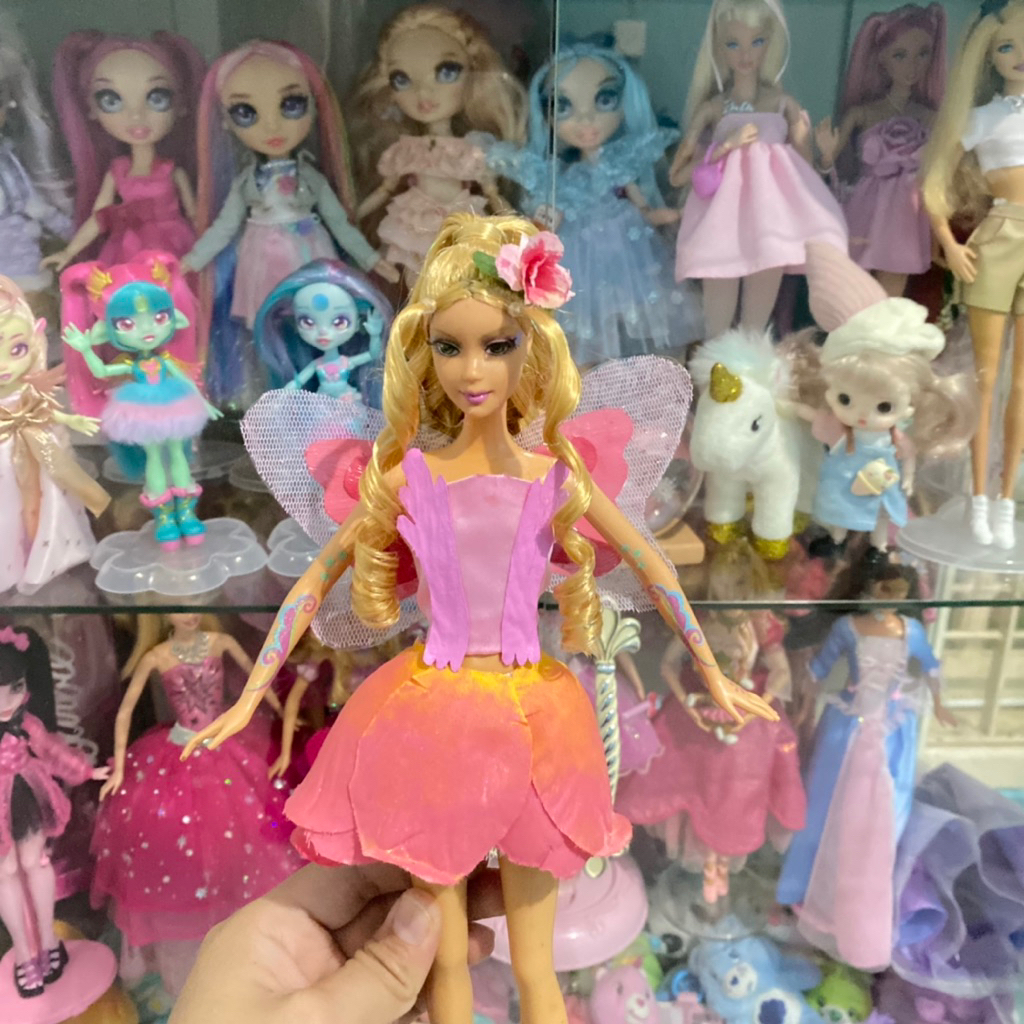 set handmade baju rok sepatu sayap pita barbie elina movie fairytopia