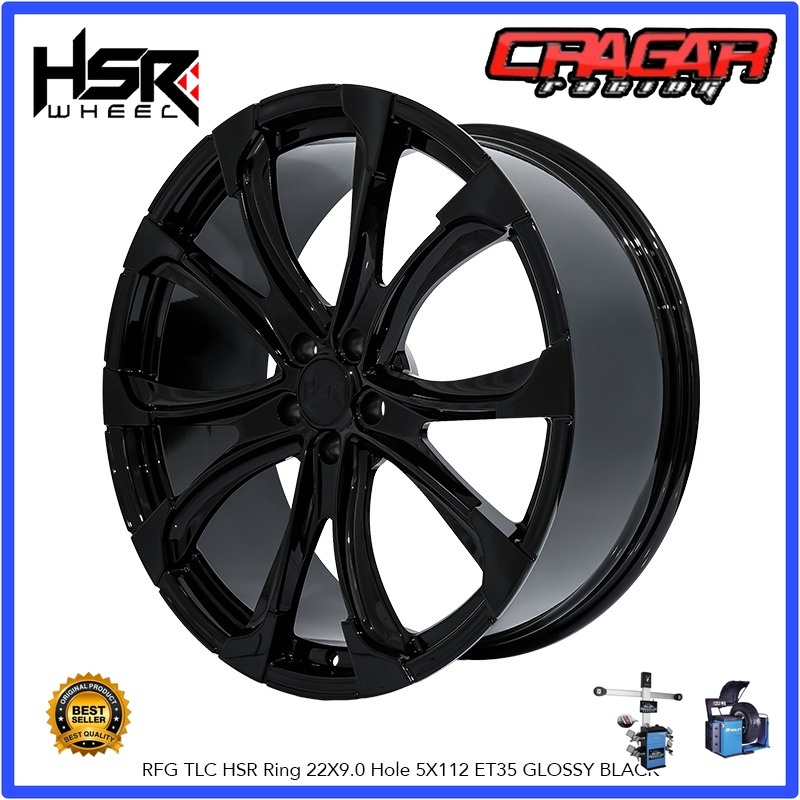 Velg Mobil Premium R22 Lubang 5 Untuk Mercy Audi Vw Macan Alphard Velvire Crv Palisade Dll - Hsr Rfg