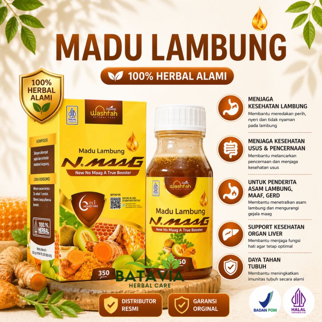 Madu Lambung Nomaag 6 in 1 Washfah Gerd