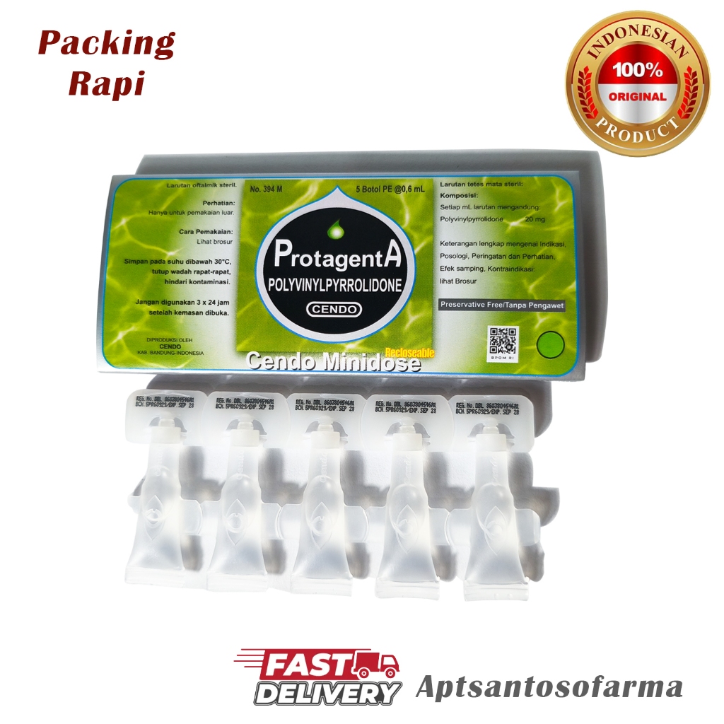 Cendo Protagenta Minidose 0,6ml Original BPOM | Obat Tetes Mata Kering