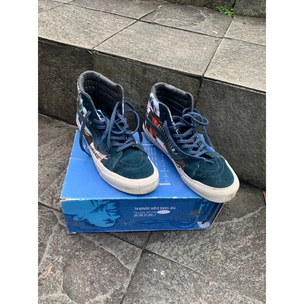 Vans Sk8 high blue note