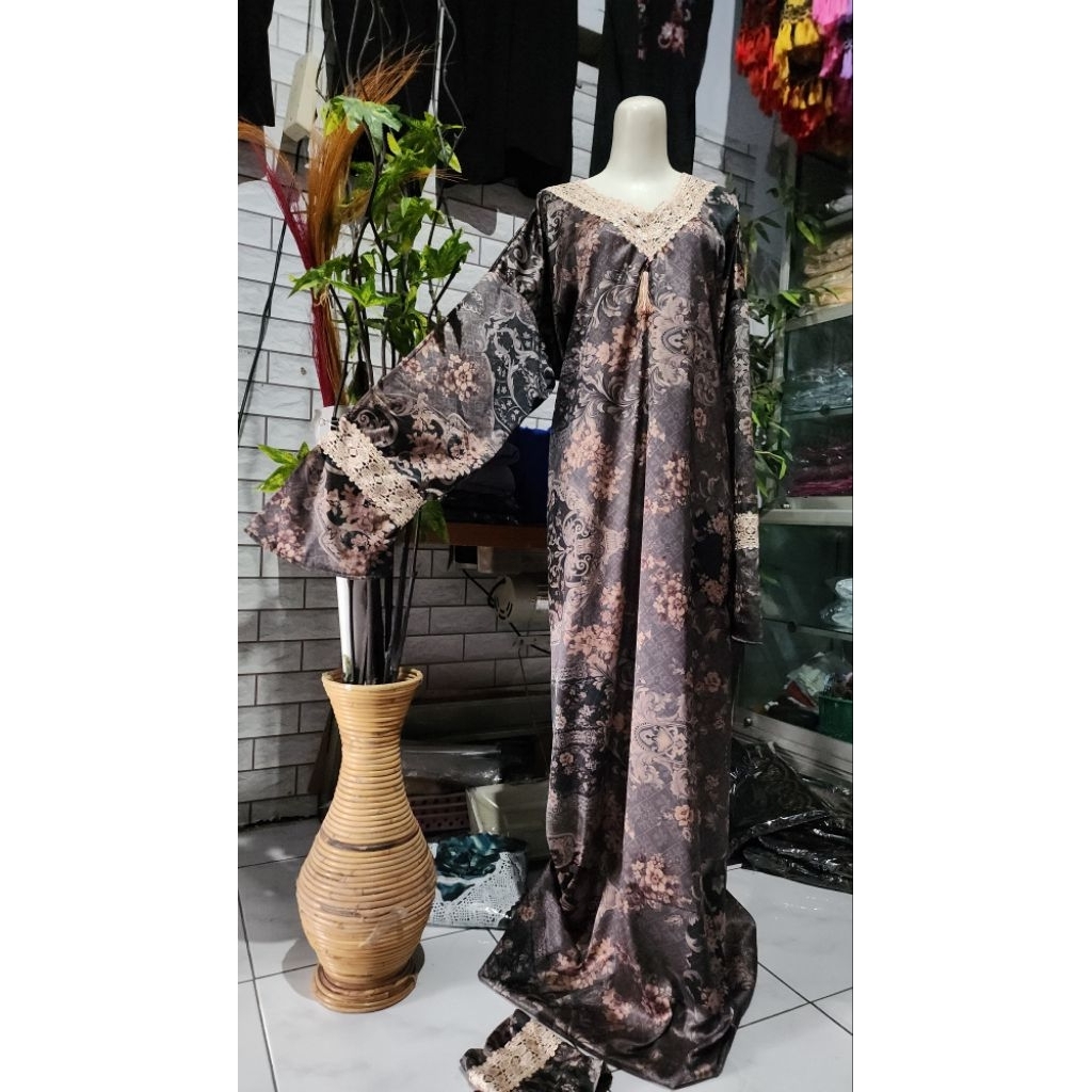 Abaya Sholat Armani Jacquar Silk / Abaya Maxmara / Abaya Sholat New