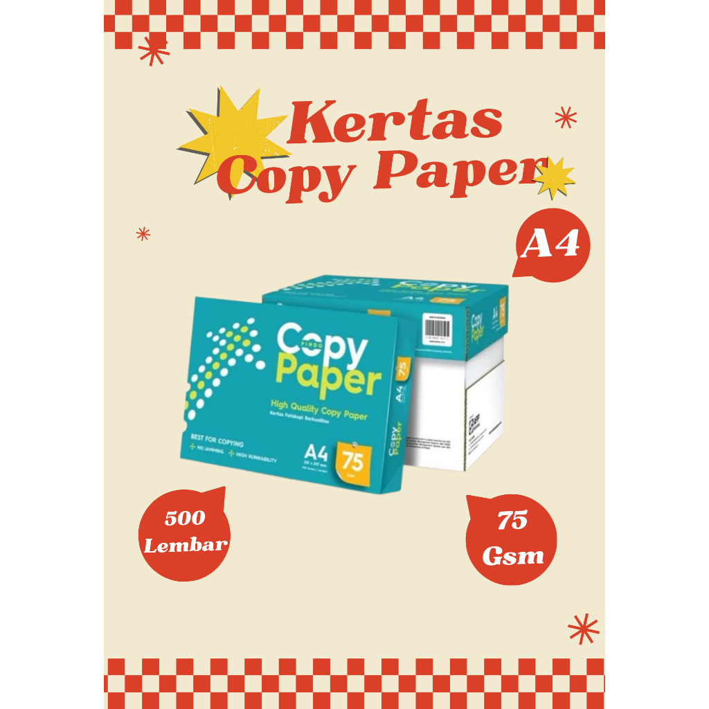 Kertas copy paper A4 75 Gsm