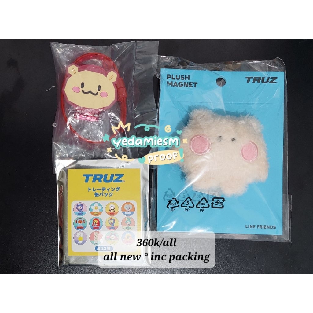 [READY STOCK INA SIAP KIRIM] OFFICIAL TRUZ RURU BC KR TATTON MASCOT SNACK ANGEL DRAGON PLANET KEYRIN