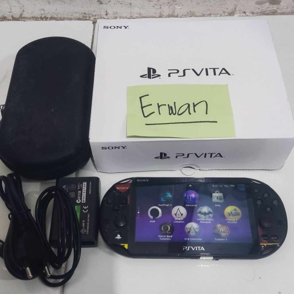 PS Vita Psvita slim 128GB Lengkap Bonus Banyak