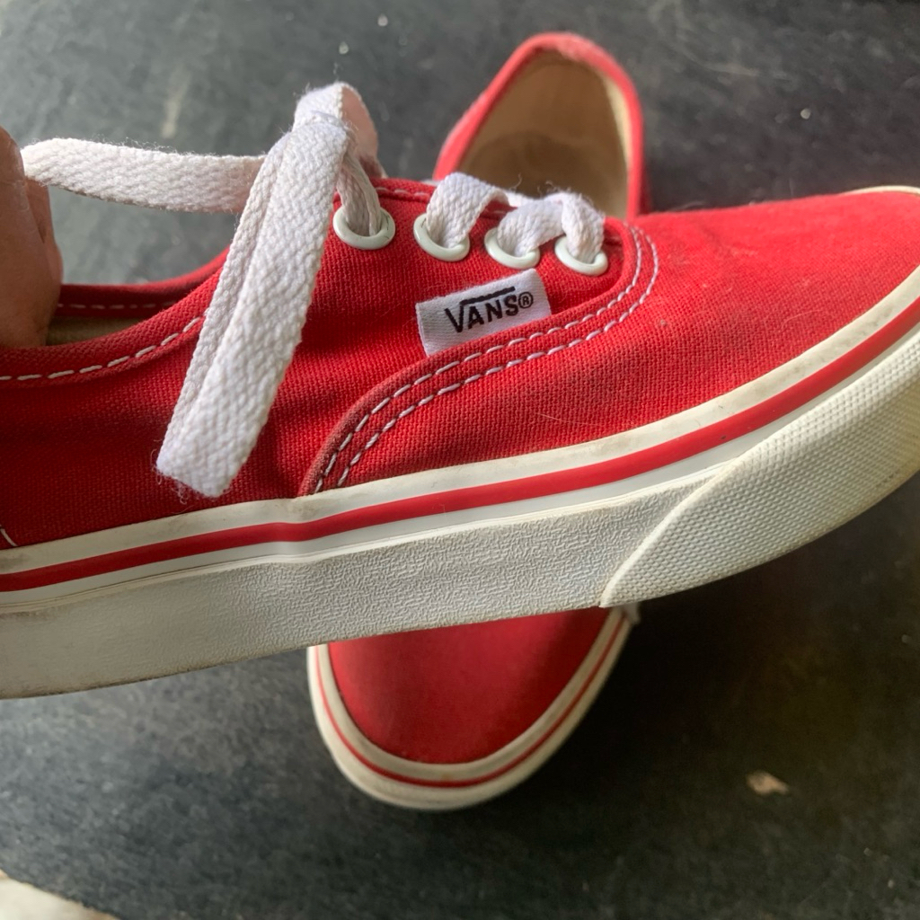 FOR SALE Vans Authentic Kids - Red (Preloved/Second/Bekas)
