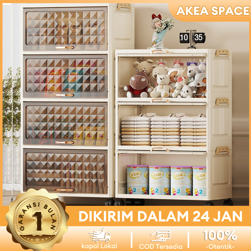 Lemari pakaian lipat/Lemari pakaian plastik/Lemari pakaian geser/Lemari lipat tahan air/Rak penyimpa