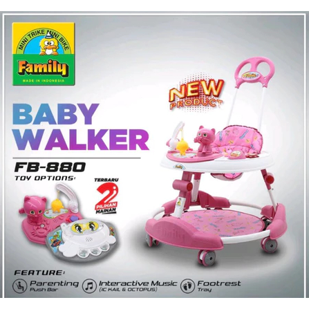Baby Walker Family FB880 Musik Lampu Alat Bantu Belajar Jalan