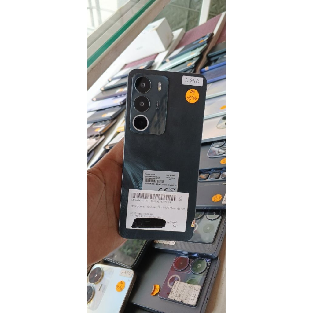 REALME C71 NFC RAM 4/128GB TERBARU NORMAL SIAP PAKAI ORIGINAL REAMI MULUS