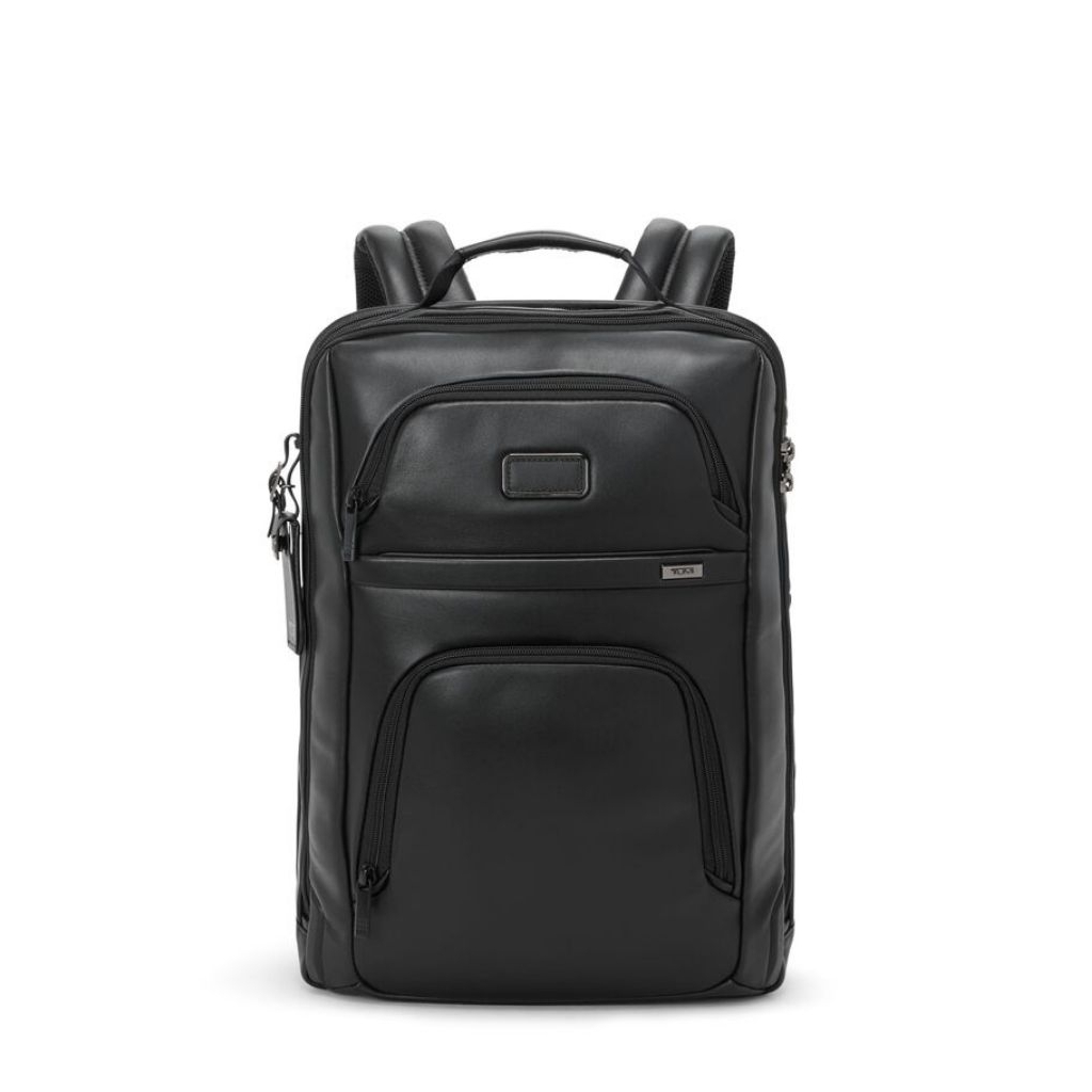 TUMI ALPHA Leather Backpack Laptop 17inch