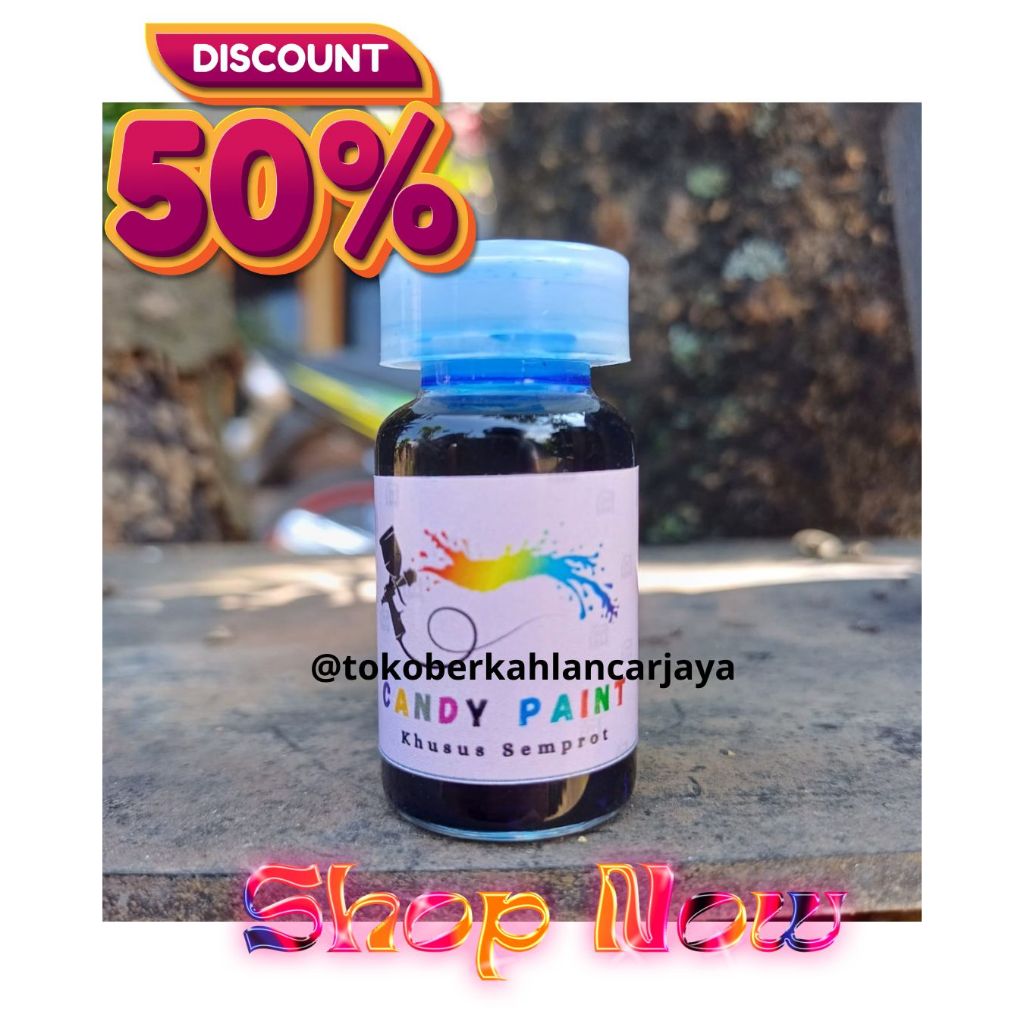 (SEMPROT) 12,5 ML CAT CANDY PAINT CHROME CANDY PAINT PEWARNA LOGAM BESI,KACA,ACRYLIC,BODY MOTOR