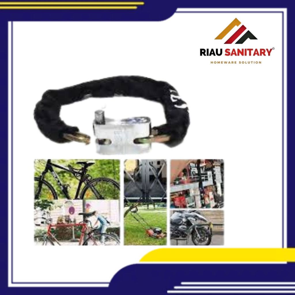 gembok kunci keamanan gembok anti maling gembok rantai sepeda motor serbaguna
