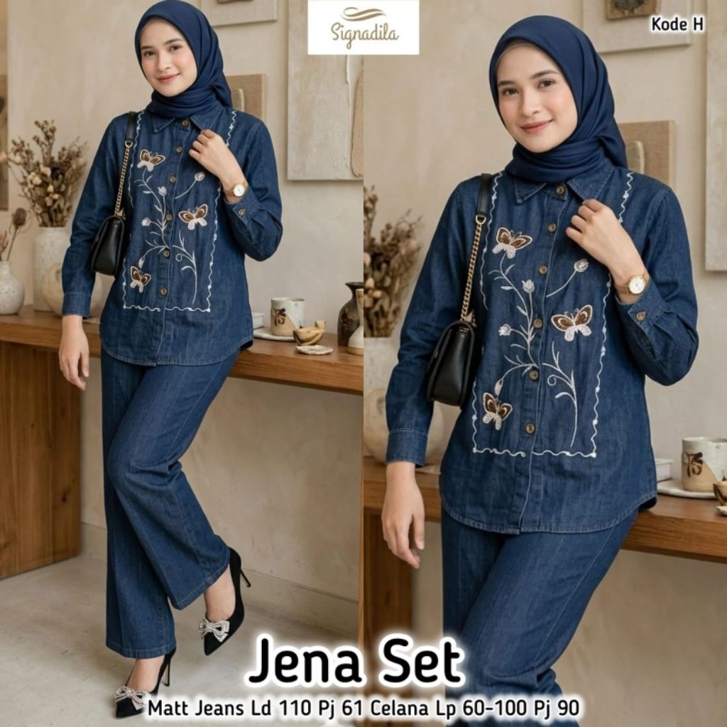 SHERIN • MIRZA • JENA • RISKA • VERCA SET BY MORENA SET WANITA JEANS